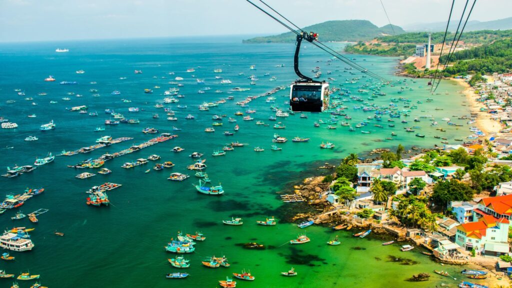 Hon Thom Cable Car in Phu Quoc, the world’s longest sea-crossing cable car