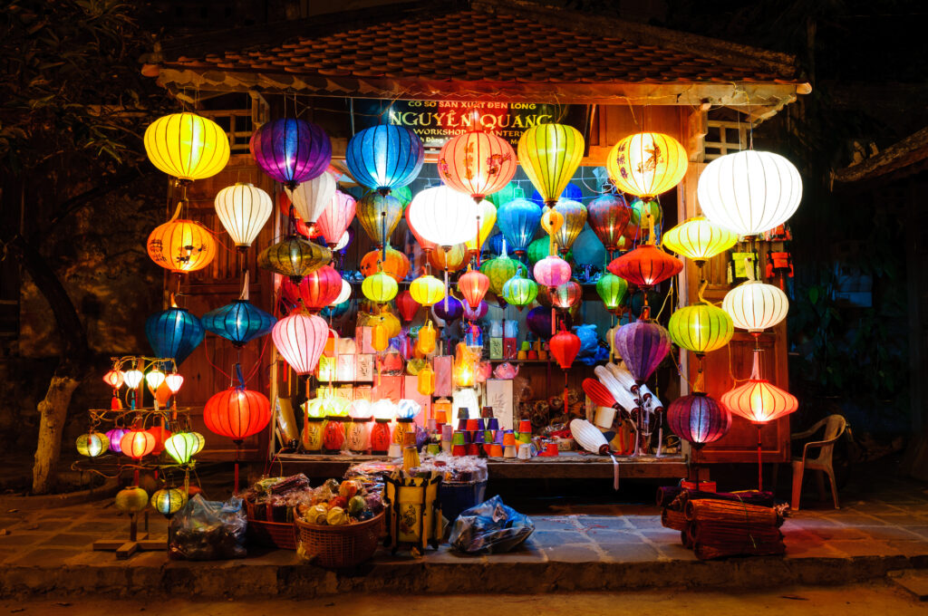 a local lantern shop in Hoi An, Viet Nam