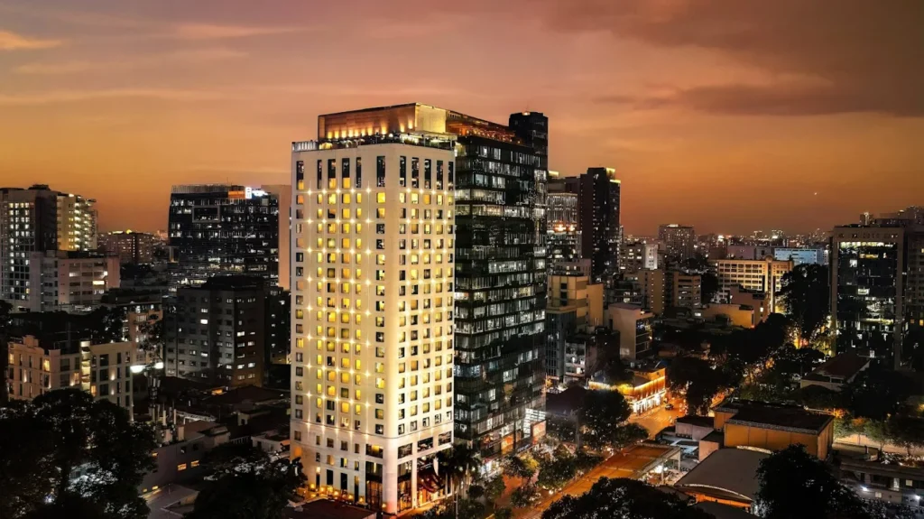 high view of hotel des art in sai gon, one of the most luxury hotel in southern vietnam